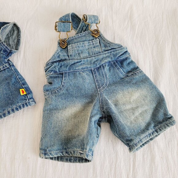 Build-A-Bear Workshop Denim Overalls & Dress Set with Boots & Shoes - Picture 9 of 15